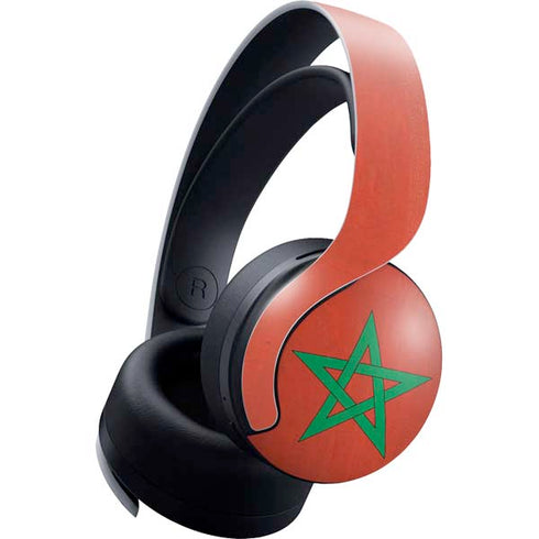 Morocco Flag Distressed PlayStation PS5 Skins